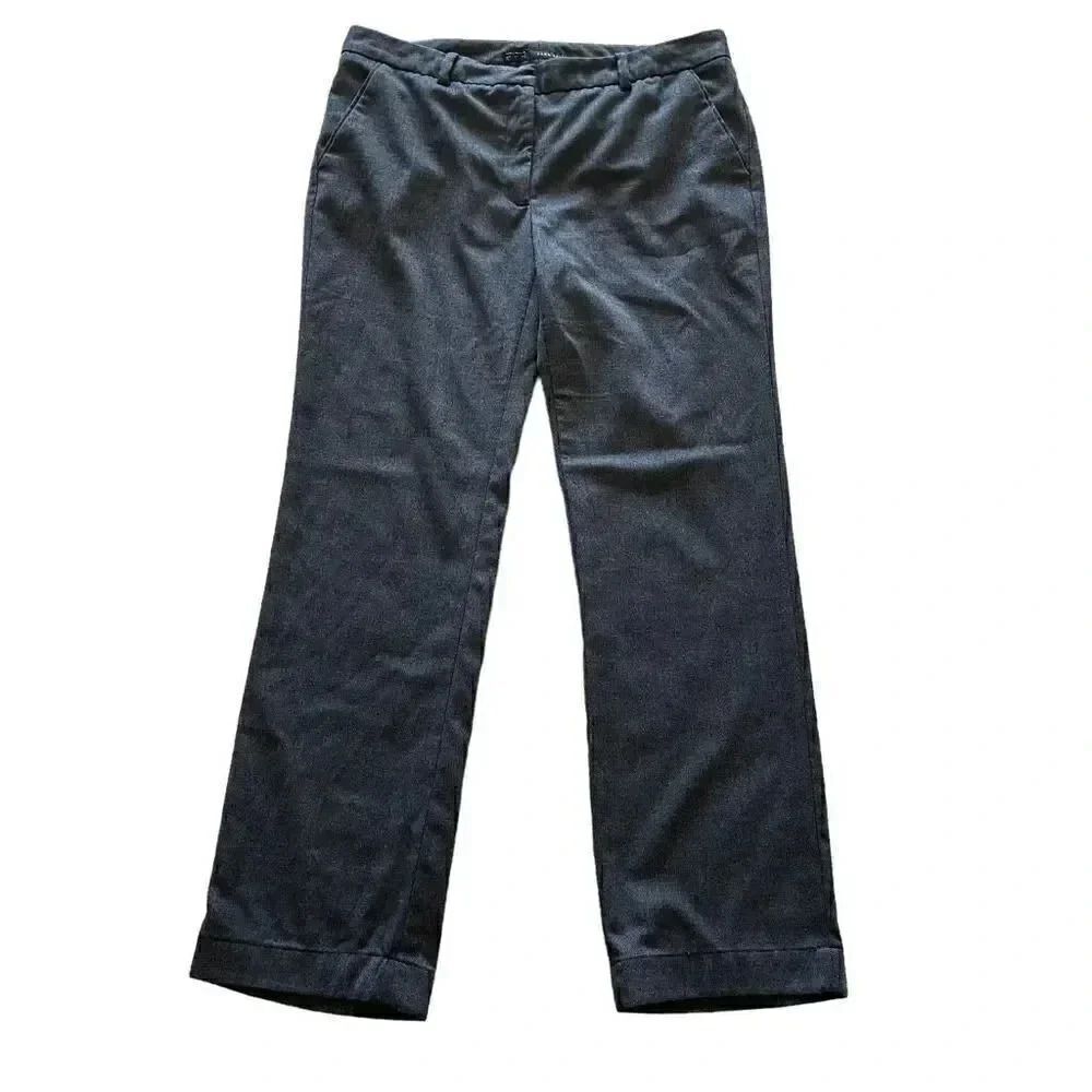 Zara Basic Men’s Heather Black Straight Leg Casual Dress Pants SZ L # 1058